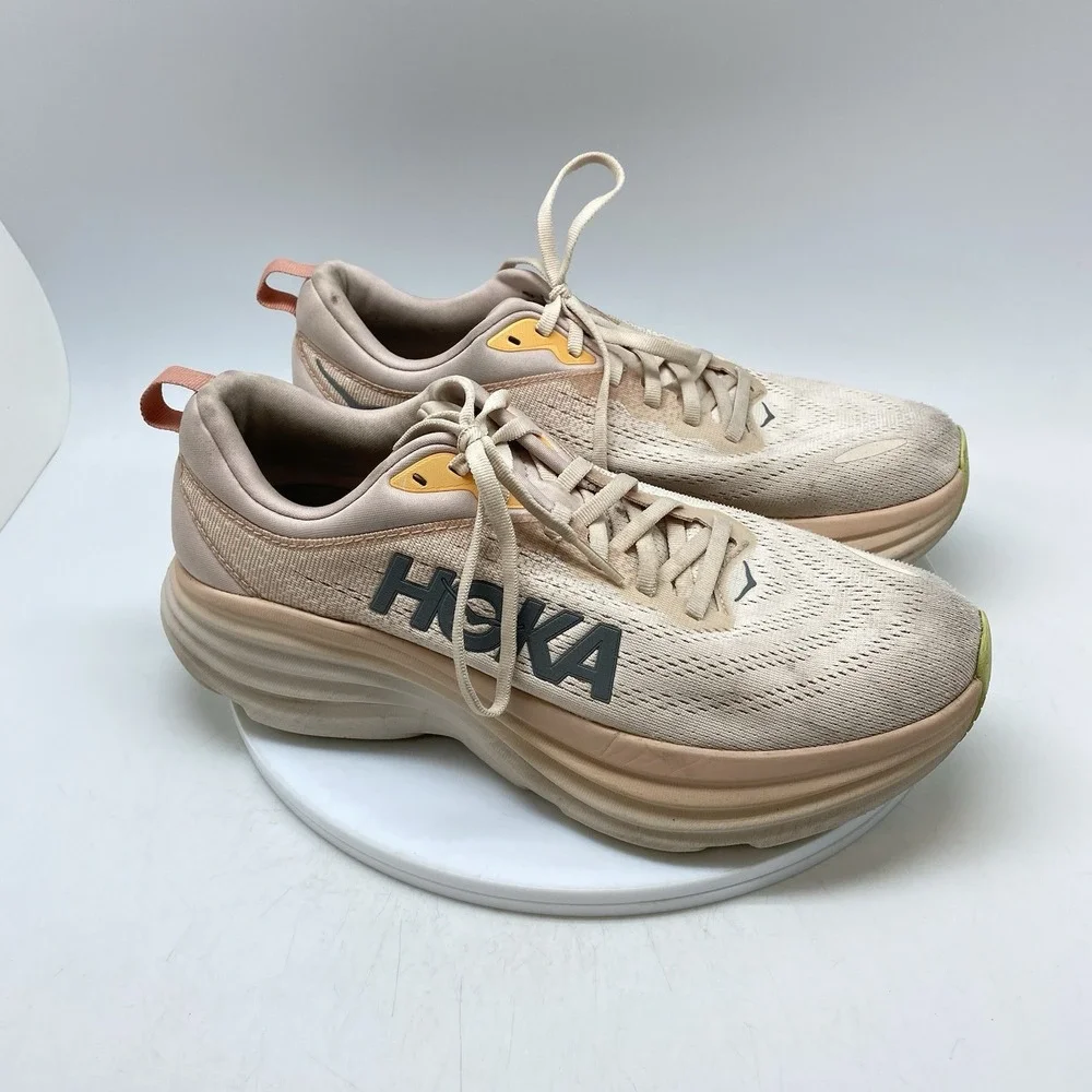 Hoka One One Sneakers‎ Womens 10 B Bondi 8 1127952 CMV Peach Running Gym Shoes